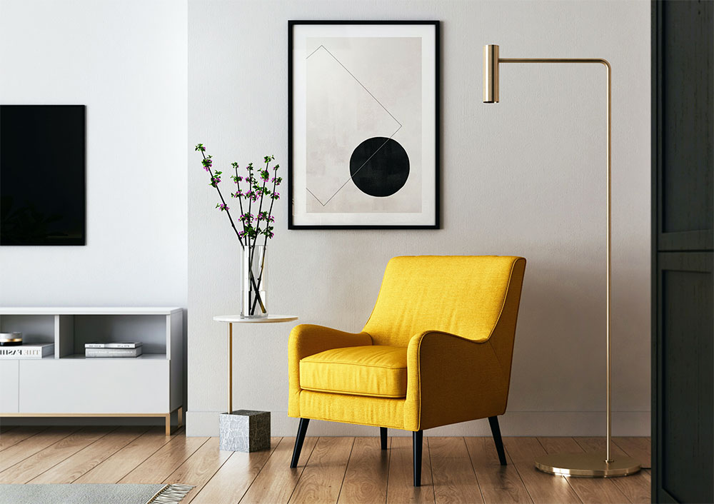 мебель желтого цвета
